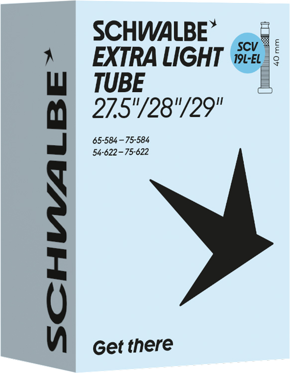 Camera d'aria SCV19L-EL per 27,5/28/29" 40 mm