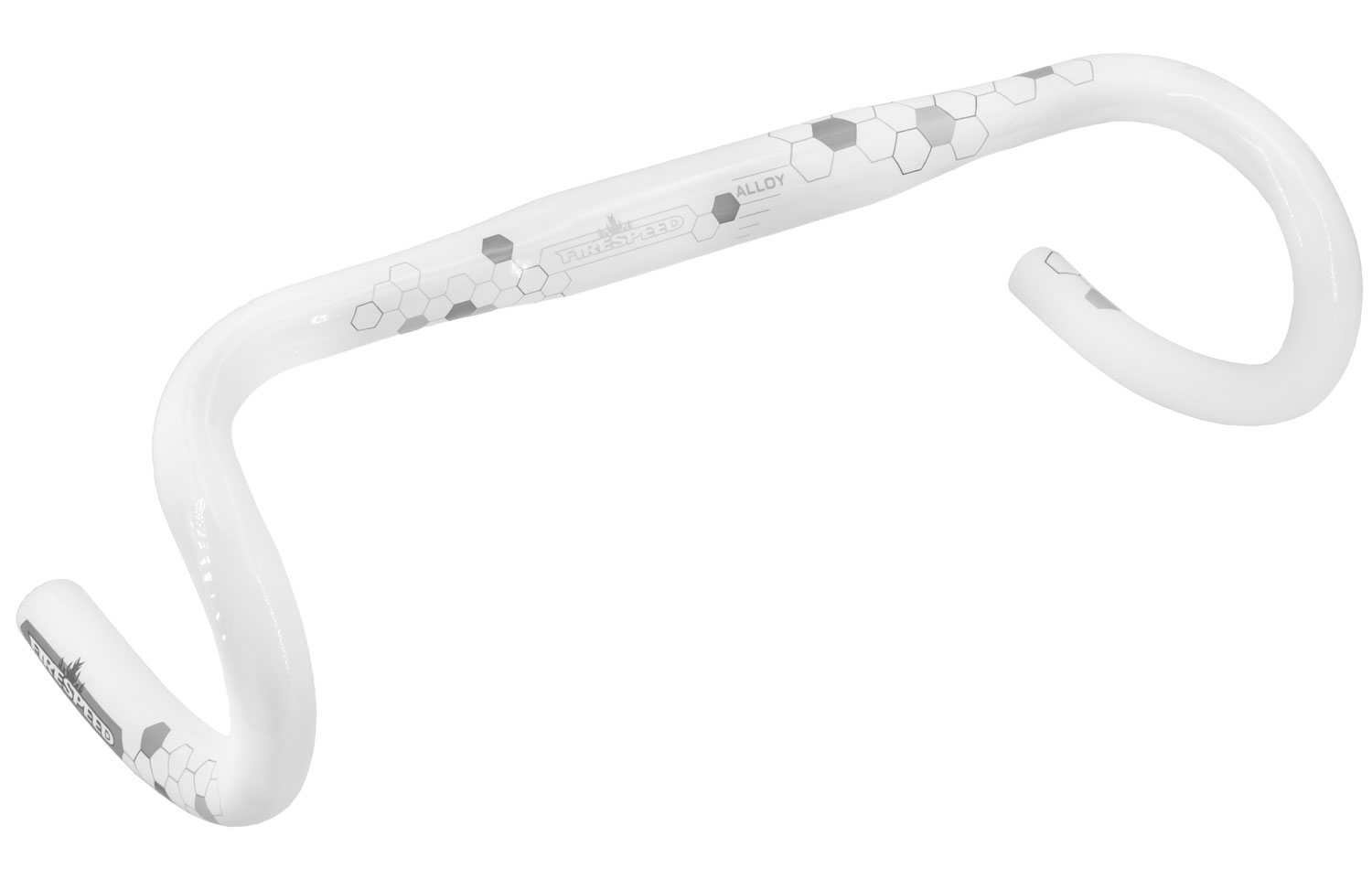 FIRESPEED F-6KAC Butted aluminium Ø31.8 road handlebars white