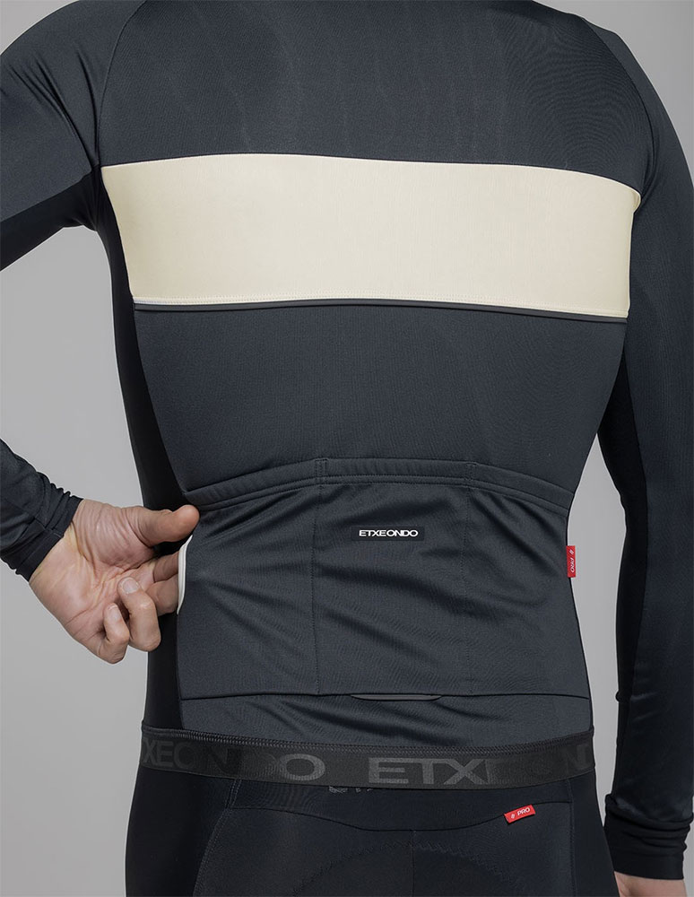  76 Pro Gore-Tex Windstopper - Giacca antivento Nero/Bianco sporco