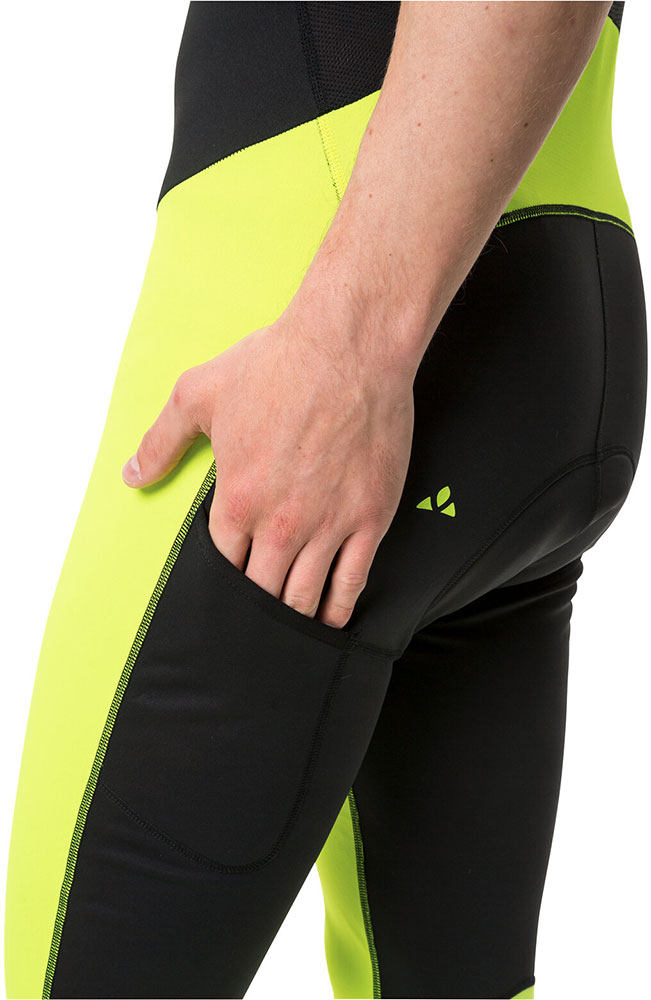 Posta Warm Bib Tights Neon yellow