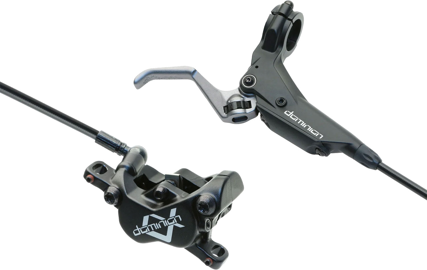 Freno a disco Dominion A4 SRL, colore nero stealth/grigio