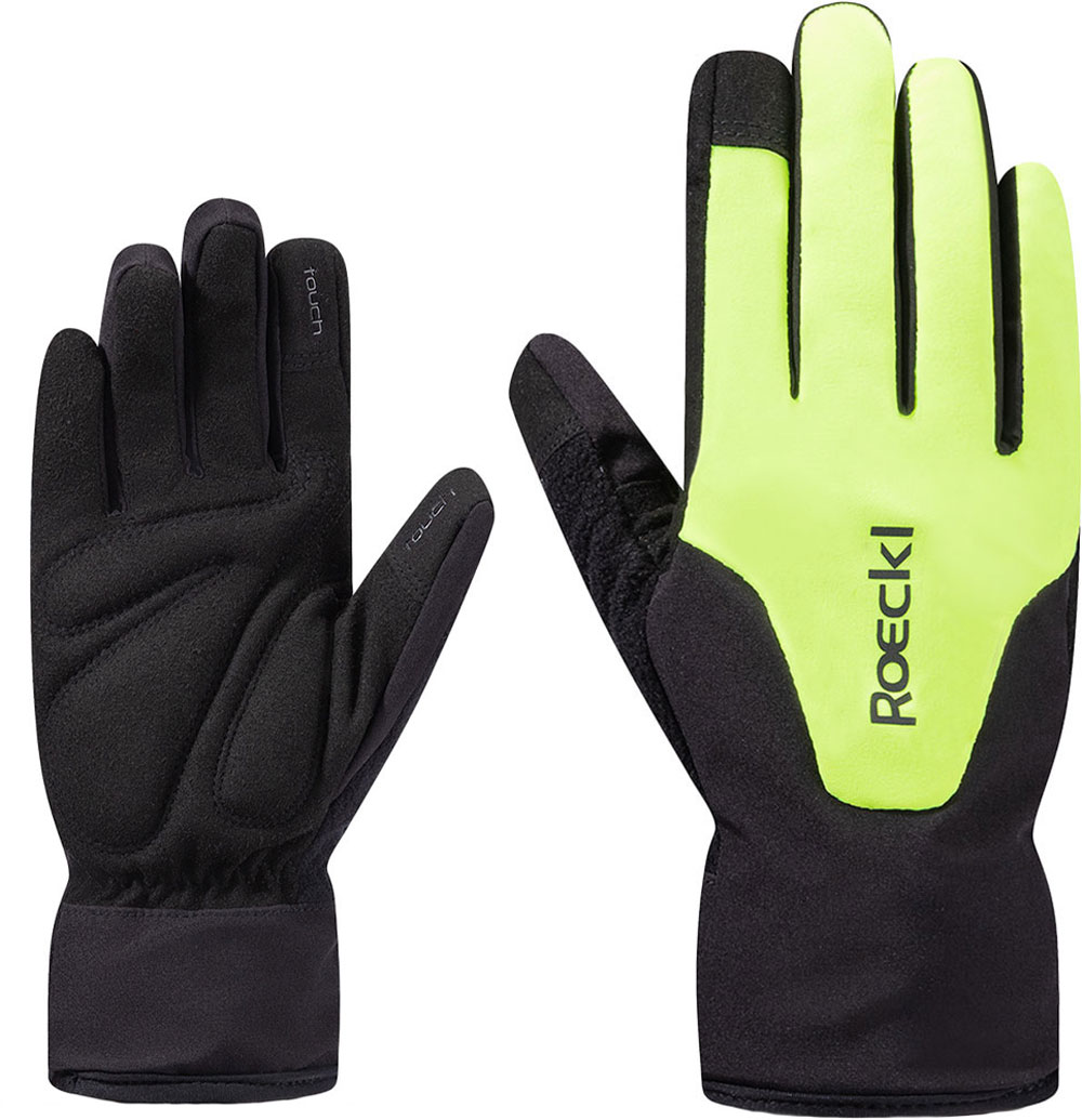Zarasai 2 - Kinder Fahrradhandschuhe Fluo Yellow/Black