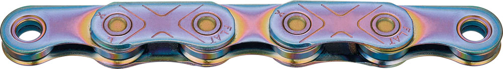 X FLAT Aurora Blue Waxed 12/13-fach Flattop Kette