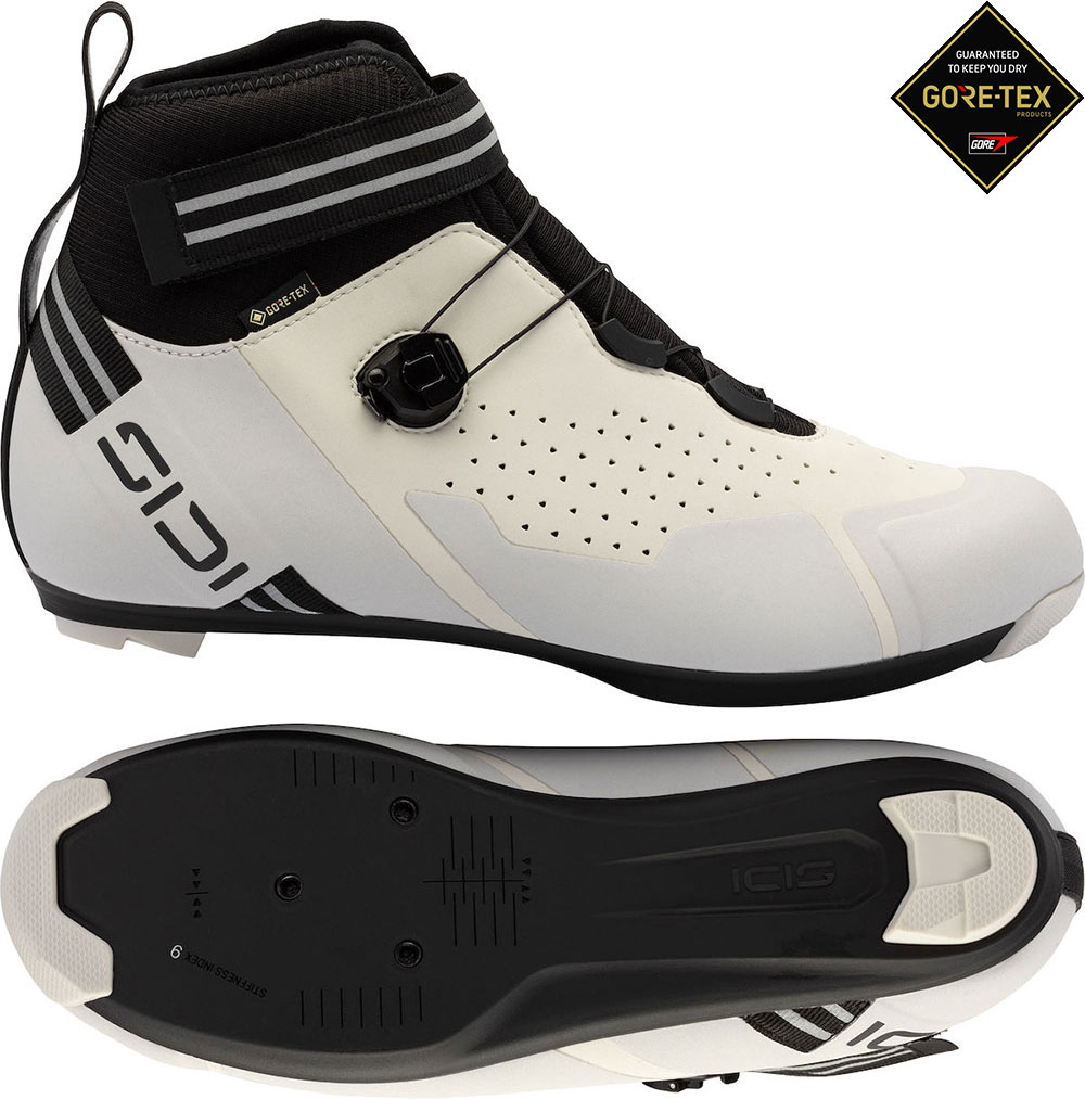 Nix S GTX – Winter Road Cycling Shoes White and Black