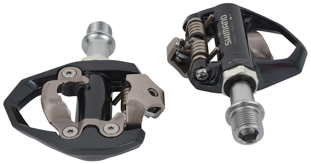 Pédales Shimano 600 PD-6600 SPD-R Argent, Pour Vélo Route Vintage, Occasion