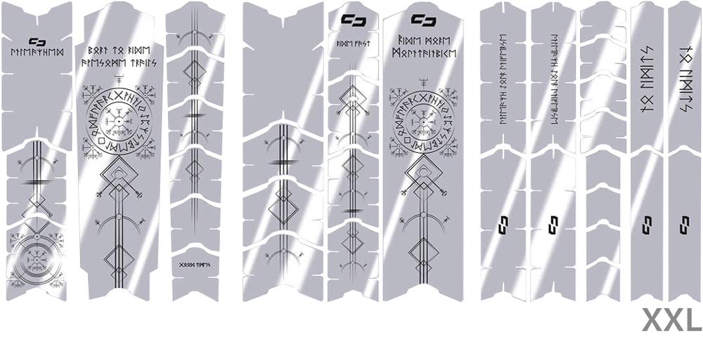 unleazhed 20117769 Unscratch Frame Rahmenschutzfolie - Runes of Shred Black Glossy 5.jpg