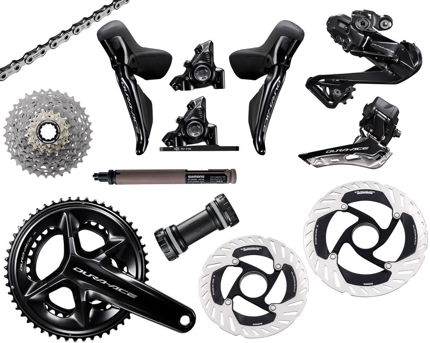 Shimano DURA ACE Di2 R9270 2x12-speed Disc Groupset 140/160mm TOP