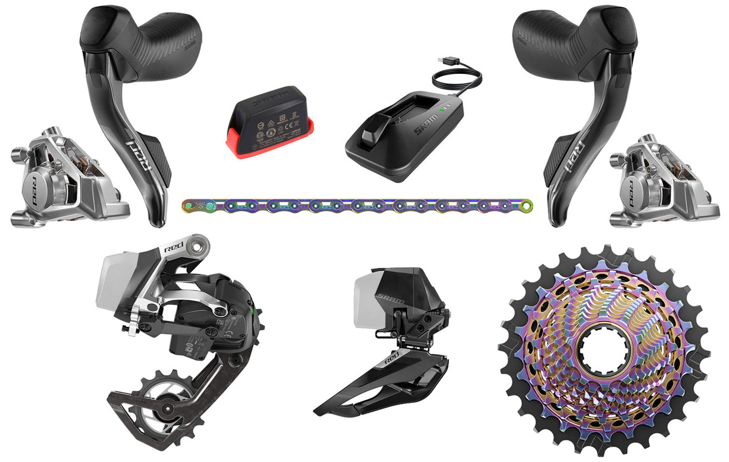 SRAM Red E1 eTap® AXS 2x12-speed 10-33 Upgrade kit Groups | Bike