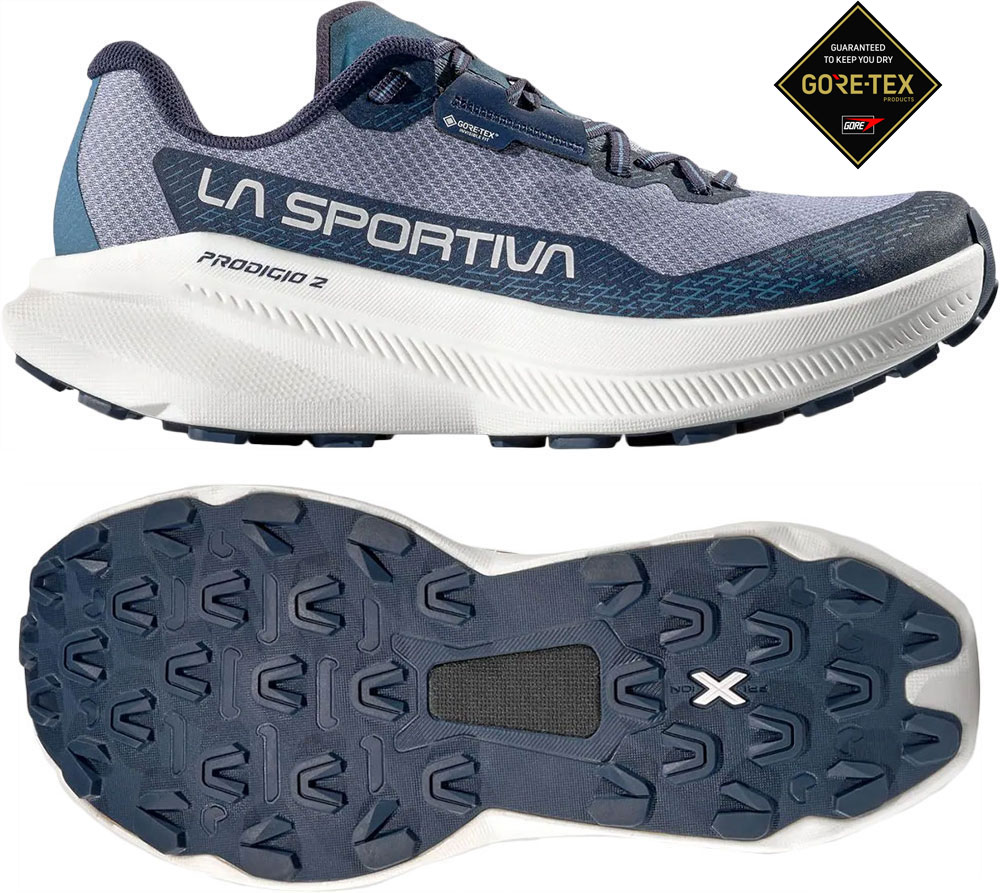 Prodigio 2 GTX - Damen Trailrunningschuhe Linestone/Night Sky