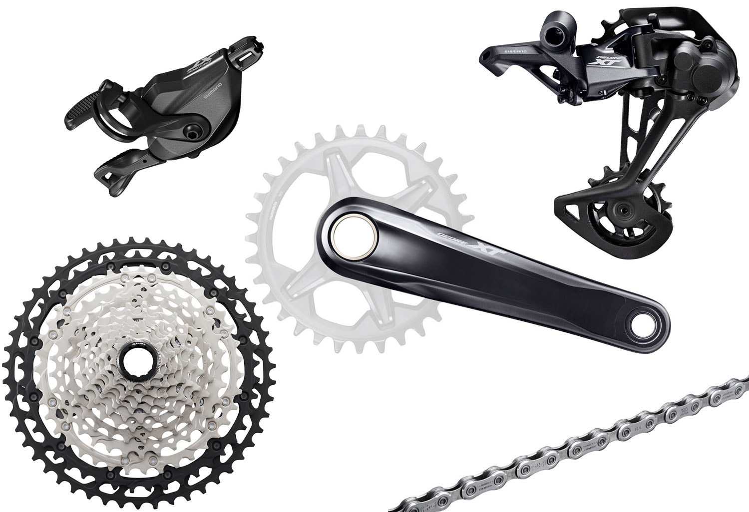 Shimano XT M8100 1x12-speed Group Clamp 165mm 10-51 MTB Group Sets