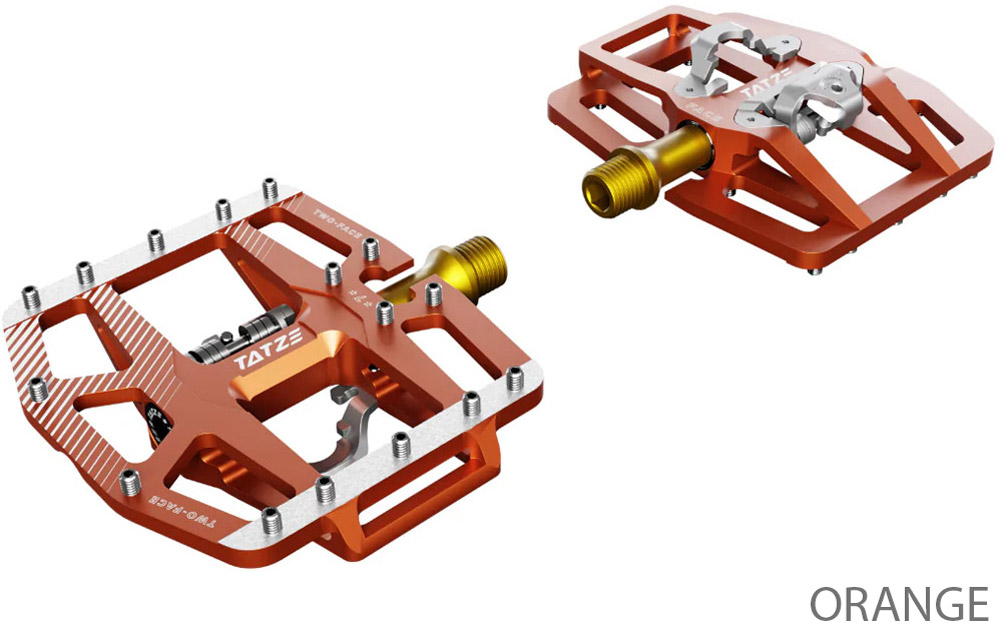 TWO-FACE² titanium combi pedals
