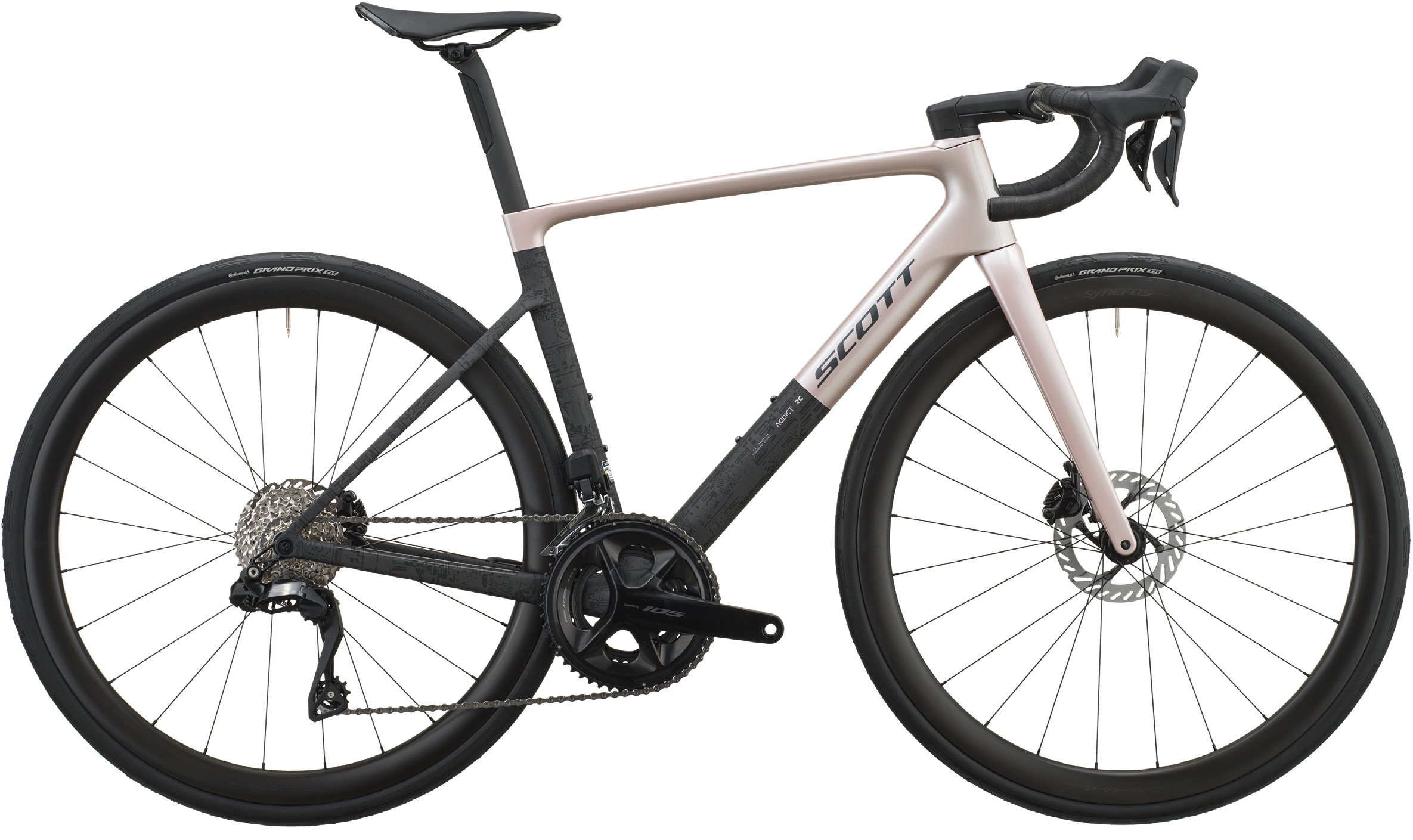 Addict RC 30 Rosa champán y negro carbón