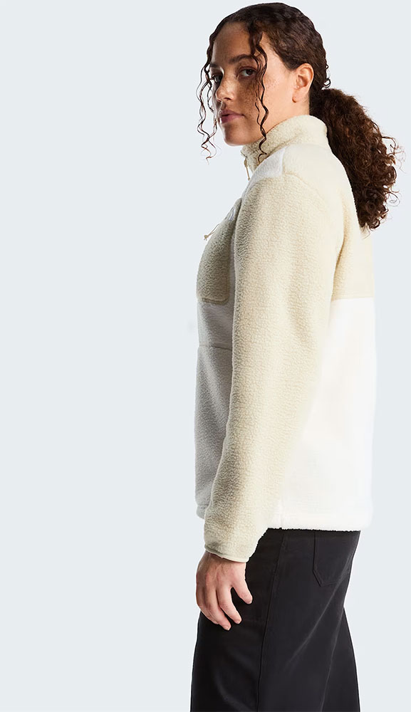 Yumiori Full Zip - Veste polaire pour femme, couleur White Dune