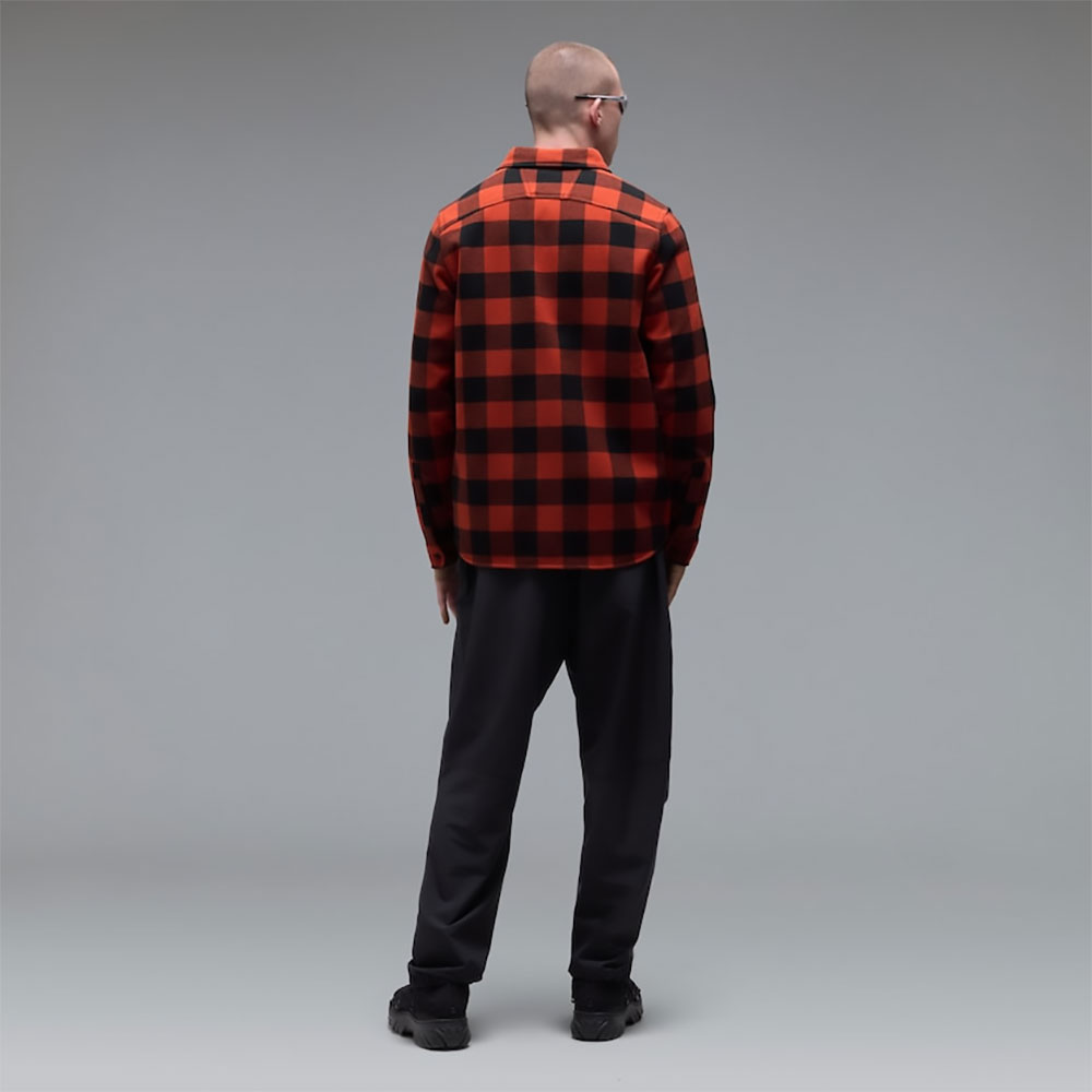Bear Cozy – koszula flanelowa w kratę w kolorach Flam Red/Pitch Black