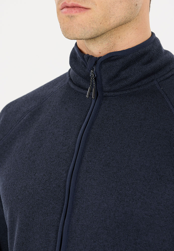 Wolven - Giacca in pile Navy Blazer