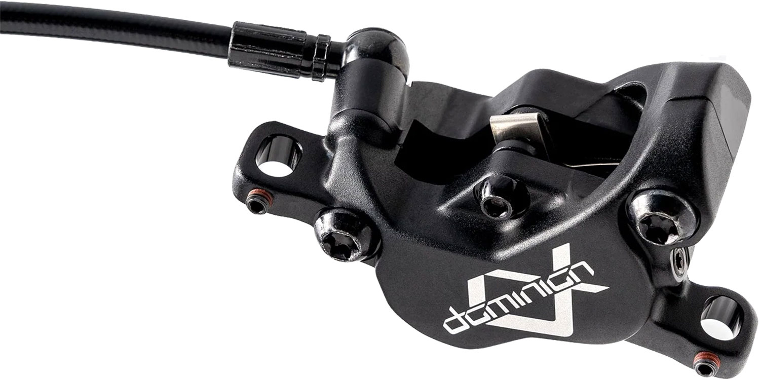 Freno a disco Dominion A4 SRL, colore nero stealth/grigio