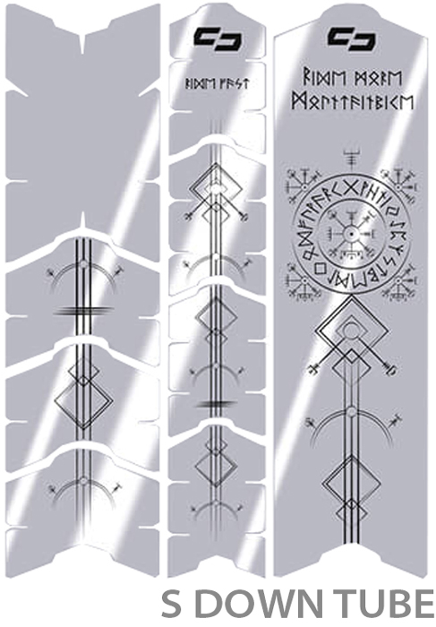 unleazhed 20117769 Unscratch Frame Rahmenschutzfolie - Runes of Shred Black Glossy 3.jpg