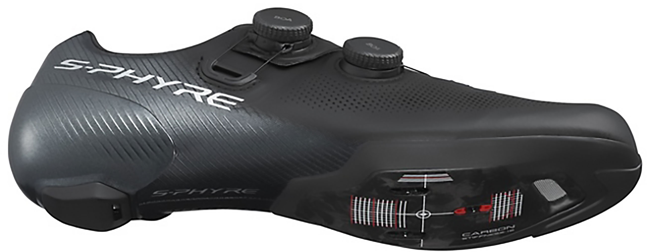 Shimano SH-RC903 S-PHYRE black - Road bike shoes wide Road Shoes