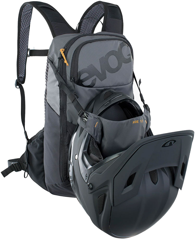 Ride 12 + bukłak na wodę 2 – plecak w kolorze Carbon Grey Black