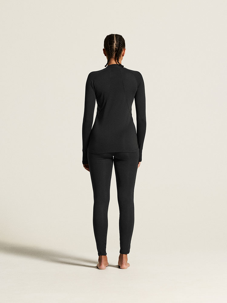 Thermal Base Layer – Women’s Long-Sleeved Functional Base Layer, Black
