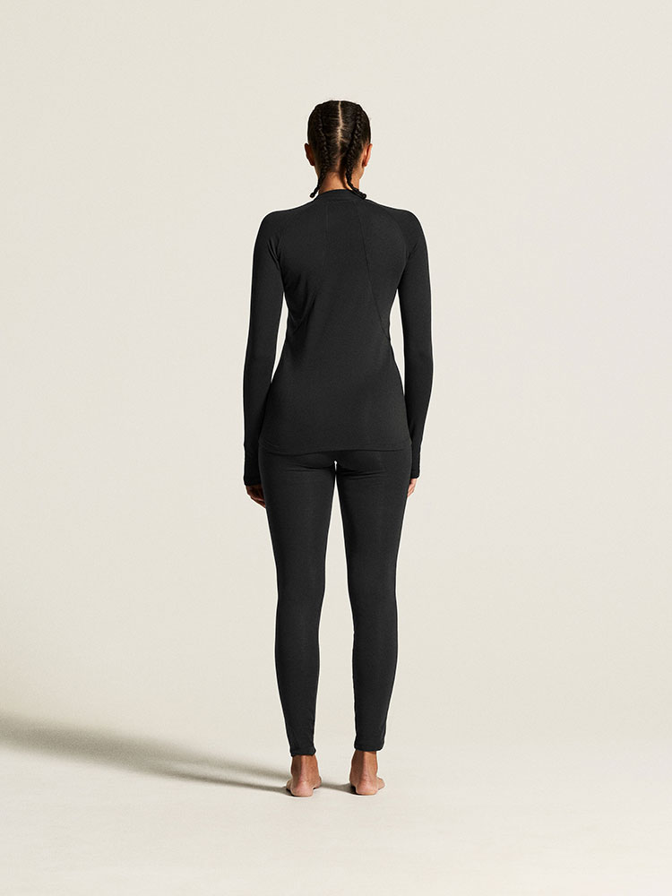 Thermal Base Layer Set – Women’s Functional Baselayer Set Black