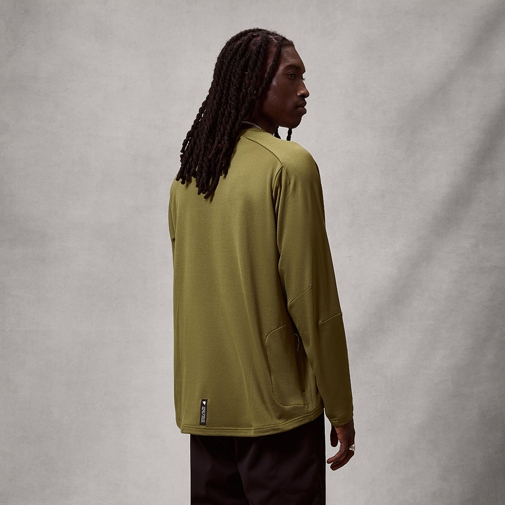 Alltrack Rout Fleece – MTB Long-Sleeved Top Green