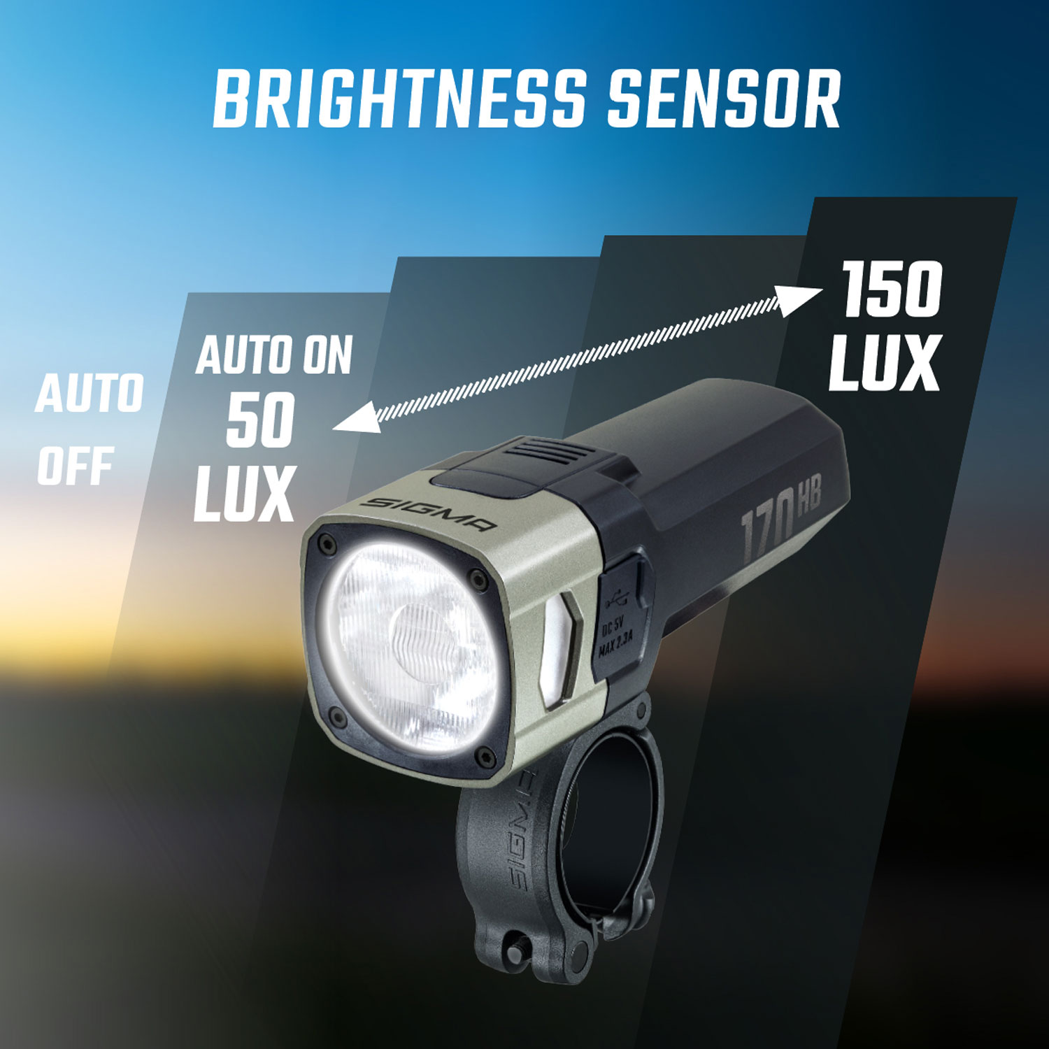 AURA 170 HB LINK Front Light