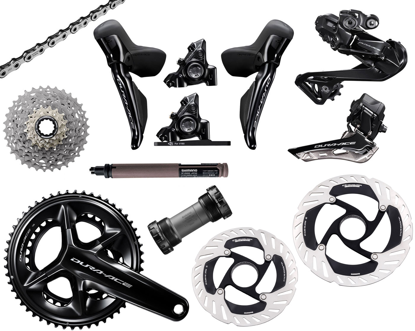 Shimano DURA ACE Di 2 R9270 2x 12-fach Gruppe Disc 160/160mm TOP-DEAL