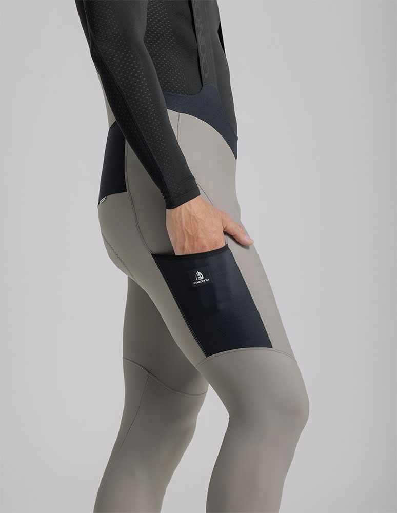 Exo Thermo Cargo - Pantaloncini da ciclismo con fondello, color taupe