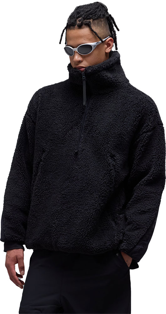 Snowdrift Qtr Zip Sherpa - Pull en polaire Pitch Black