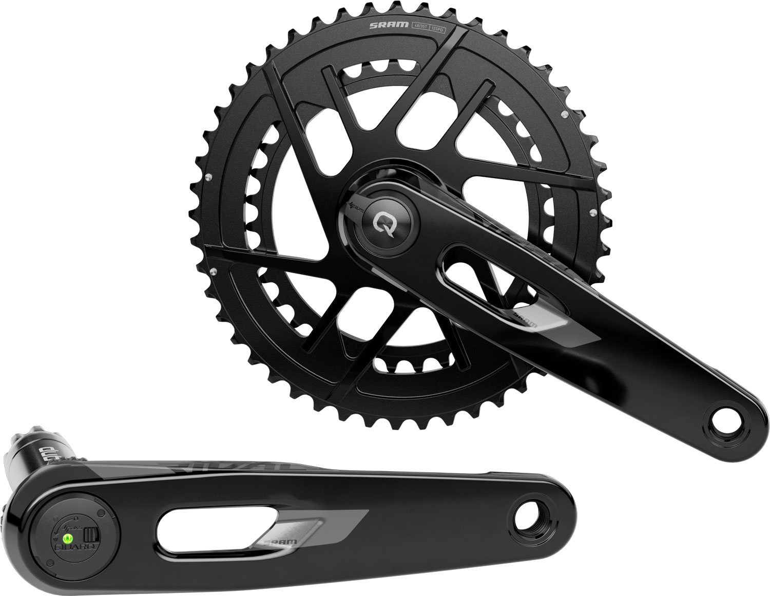 SRAM ライバルパワーメーター48/35T 12S Amazon | SRAM Rival AXS 12速パワーメータークランクセット ブラック