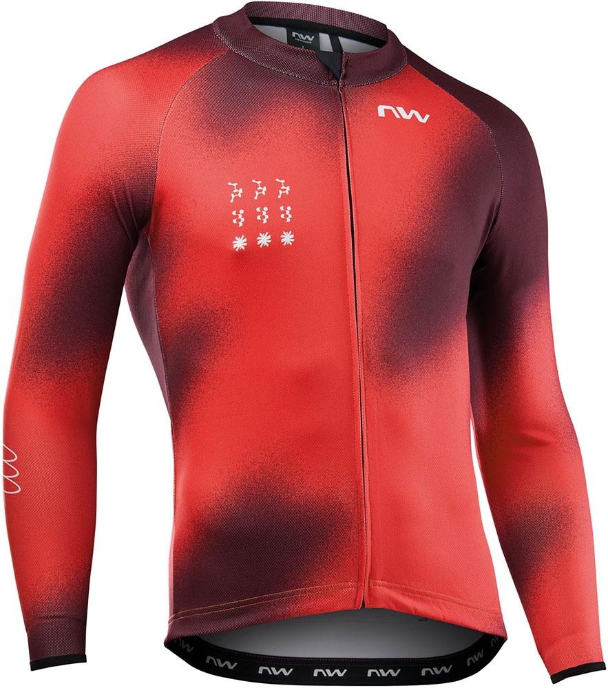 Blade Jersey LS - Langarmtrikot Lava Red/Bordeaux