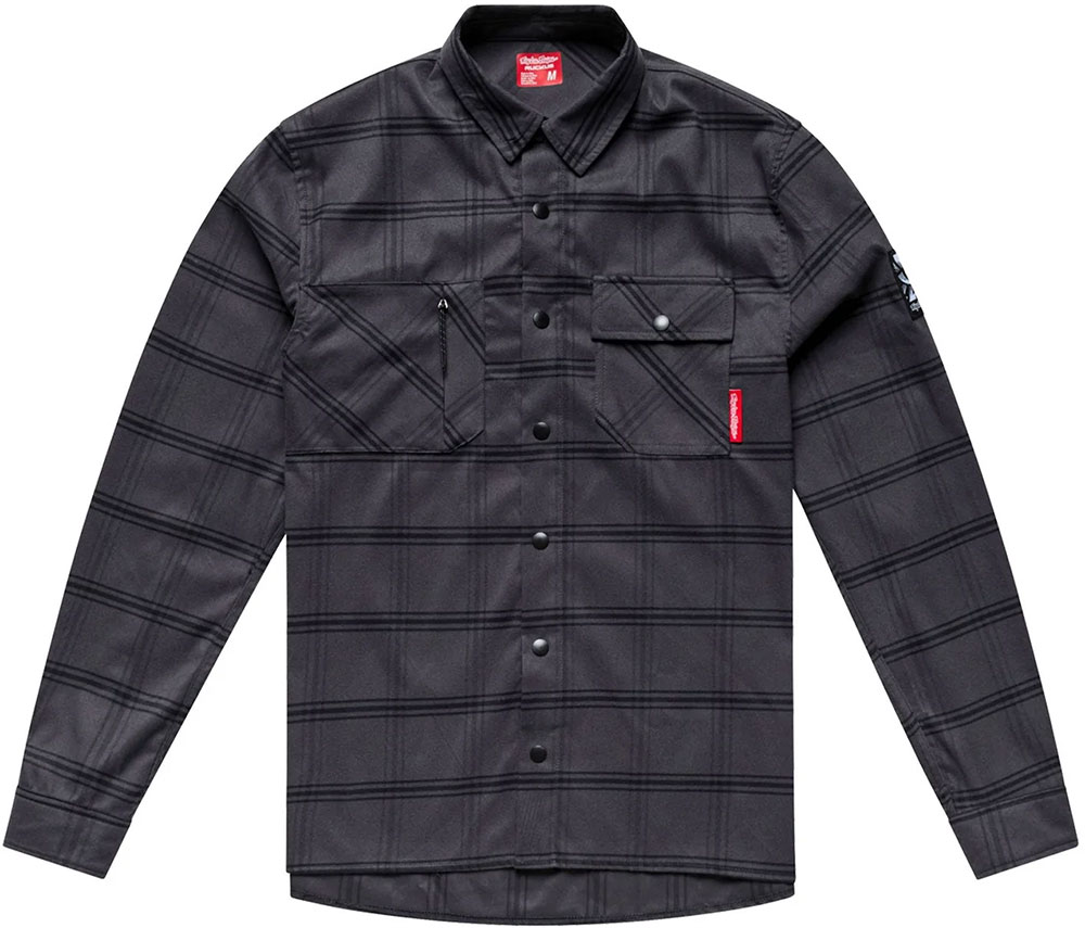 Ruckus Ride YD Plaid - Camisa de franela en color carbón