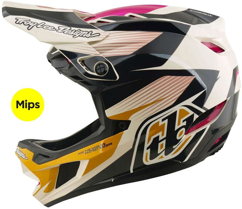 D4 Polyacrylite Turbo - Fullface Helm Acid/Fuchsia