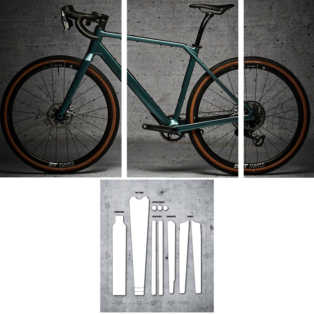 EVO Frameprotector Gravel Clear - Protezione per telaio