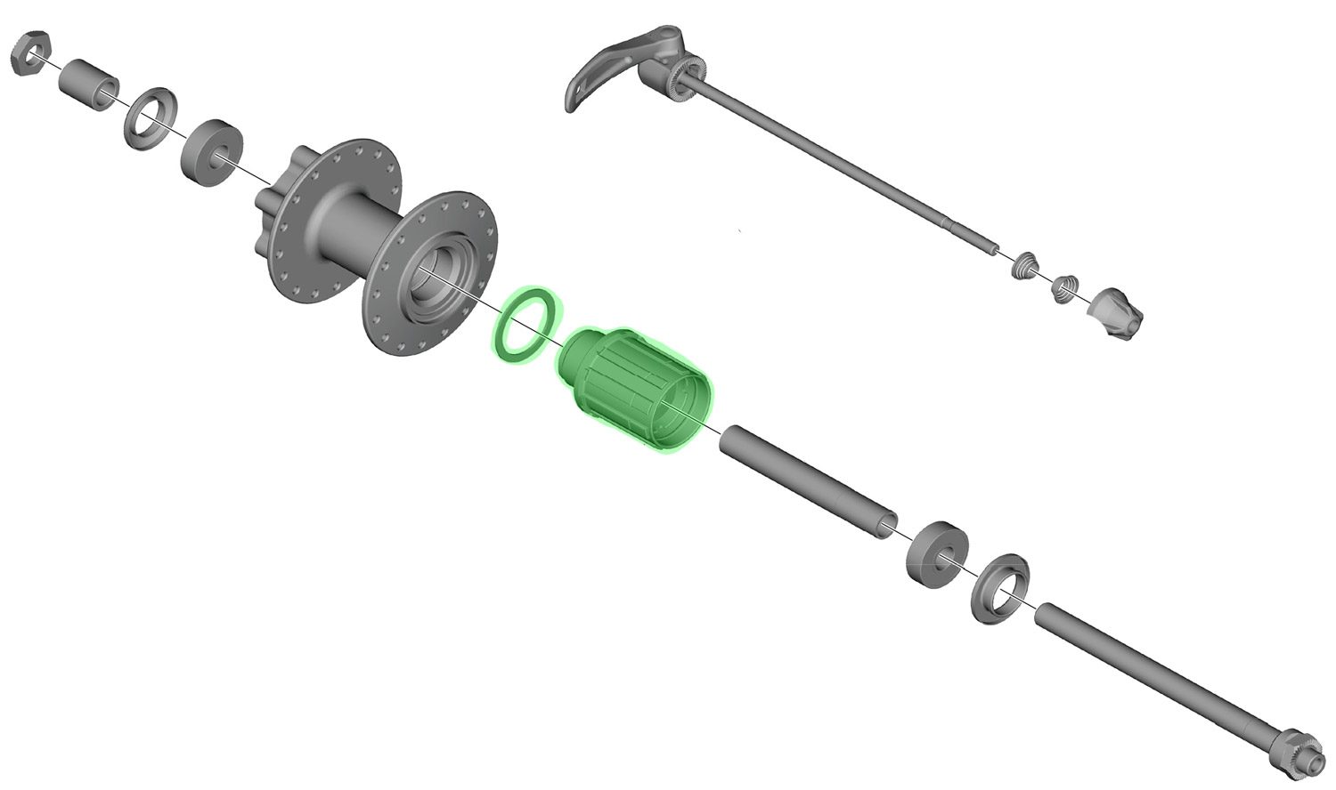 HG-Spline M MTB 8/9/10/11-fach Stahl Freilaufkörper für FH-QB400/QC400