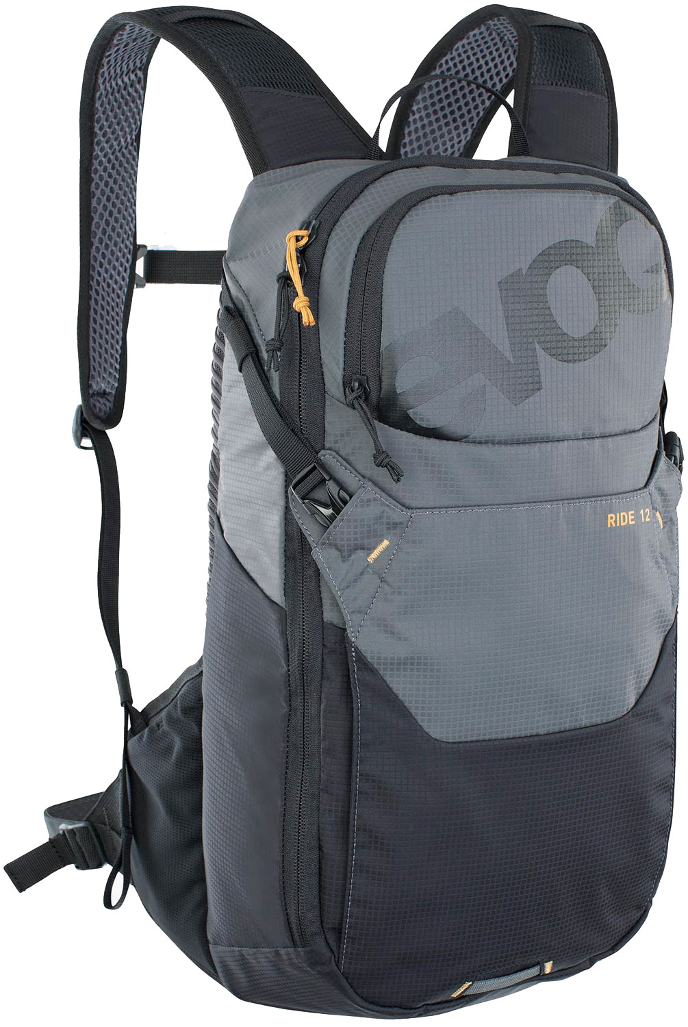 Ride 12 + bukłak na wodę 2 – plecak w kolorze Carbon Grey Black