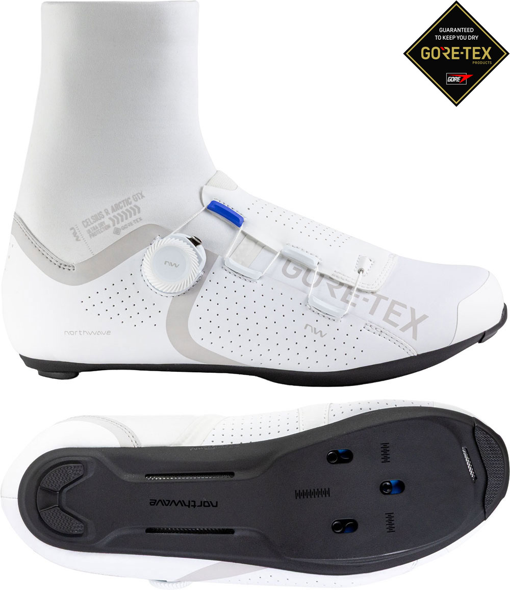 Celsius R Arctic GTX - Chaussures de vélo de course d'hiver, blanc