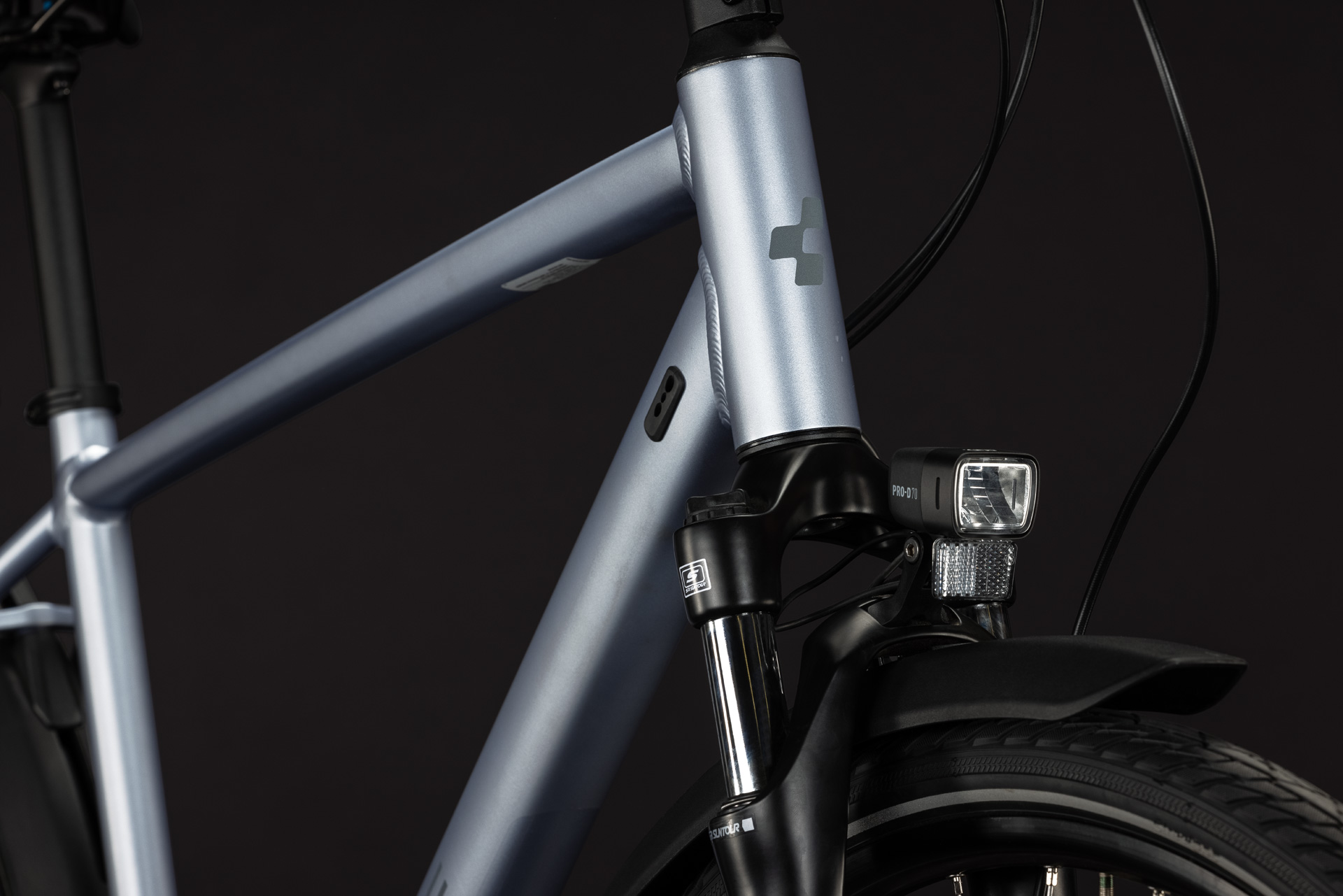 Touring ONE silver-blue and reflective