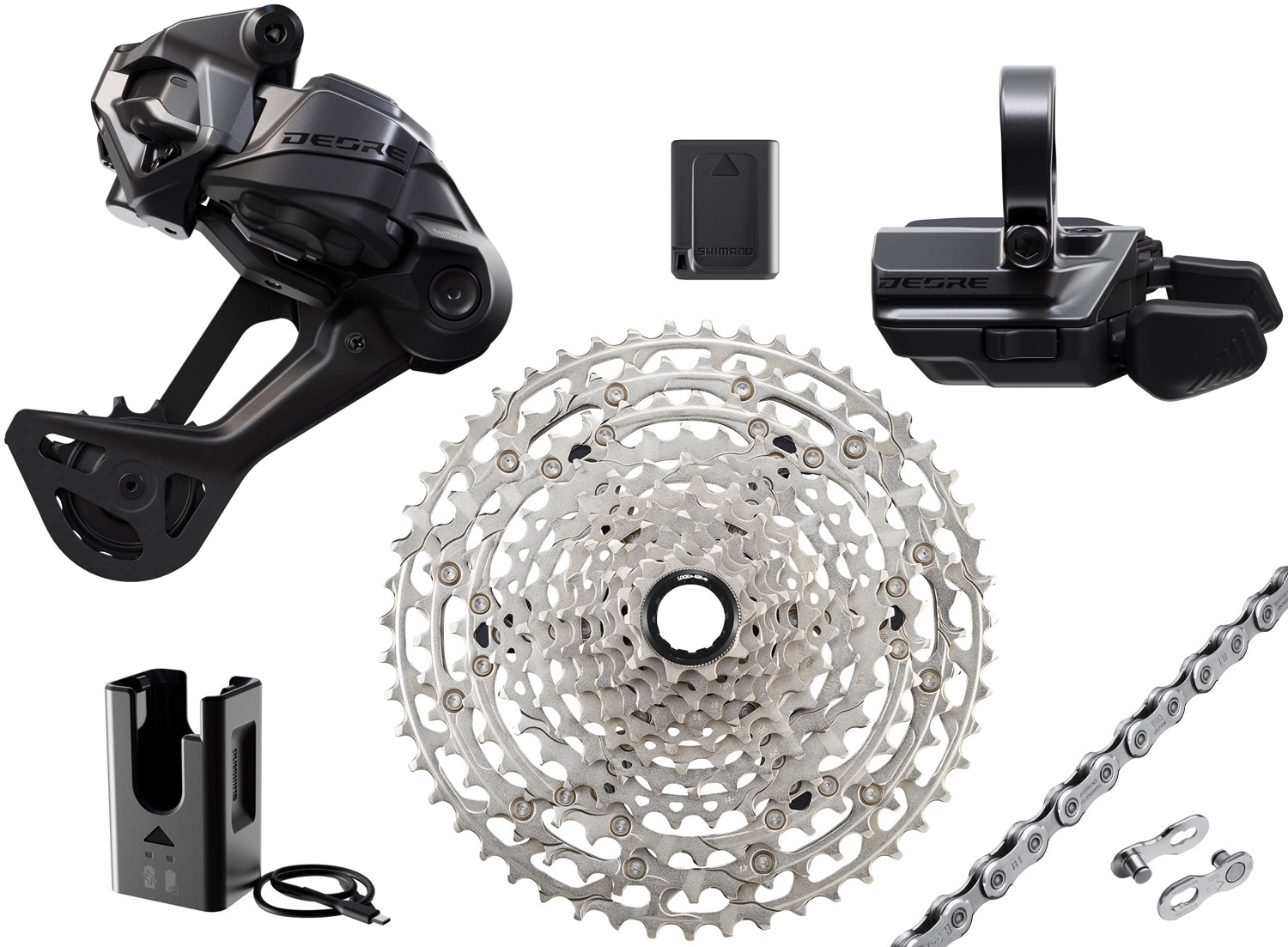 Shimano DEORE Di2 M6250-SGS 12-speed Upgrade Kit 10-51 Clamp MTB