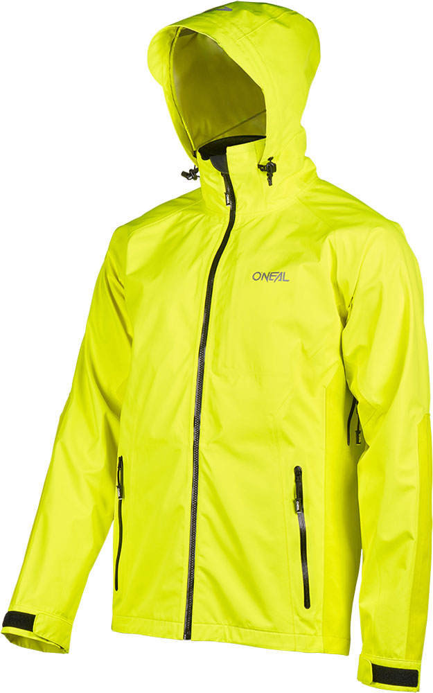 Tsunami - Giacca da pioggia per MTB Giallo neon