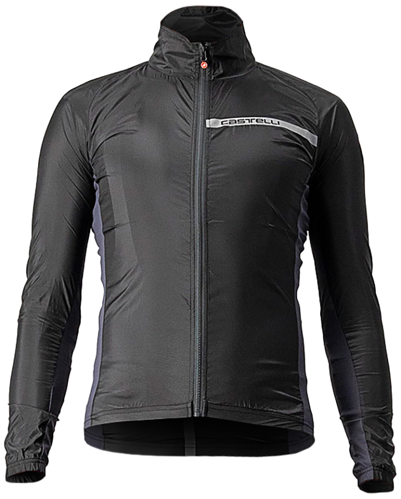 Castelli サイクルジャケット Lサイズ ブラック Castelli Squadra Stretch - Wind Jacket Windproof Cycling Jacket
