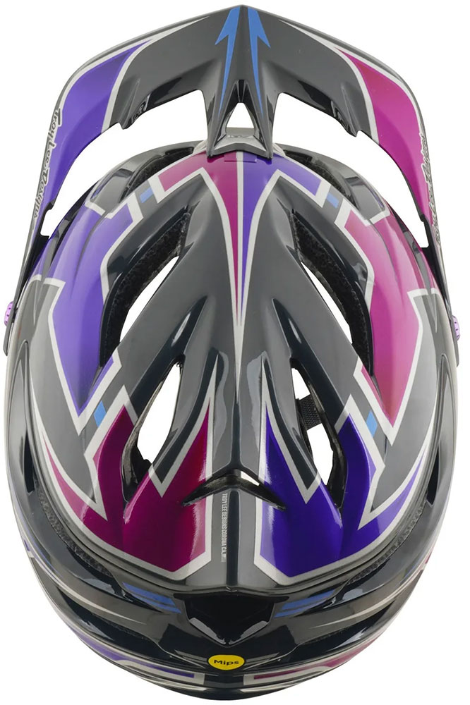 A3 Mips Mask - Casco da MTB Nero/Viola