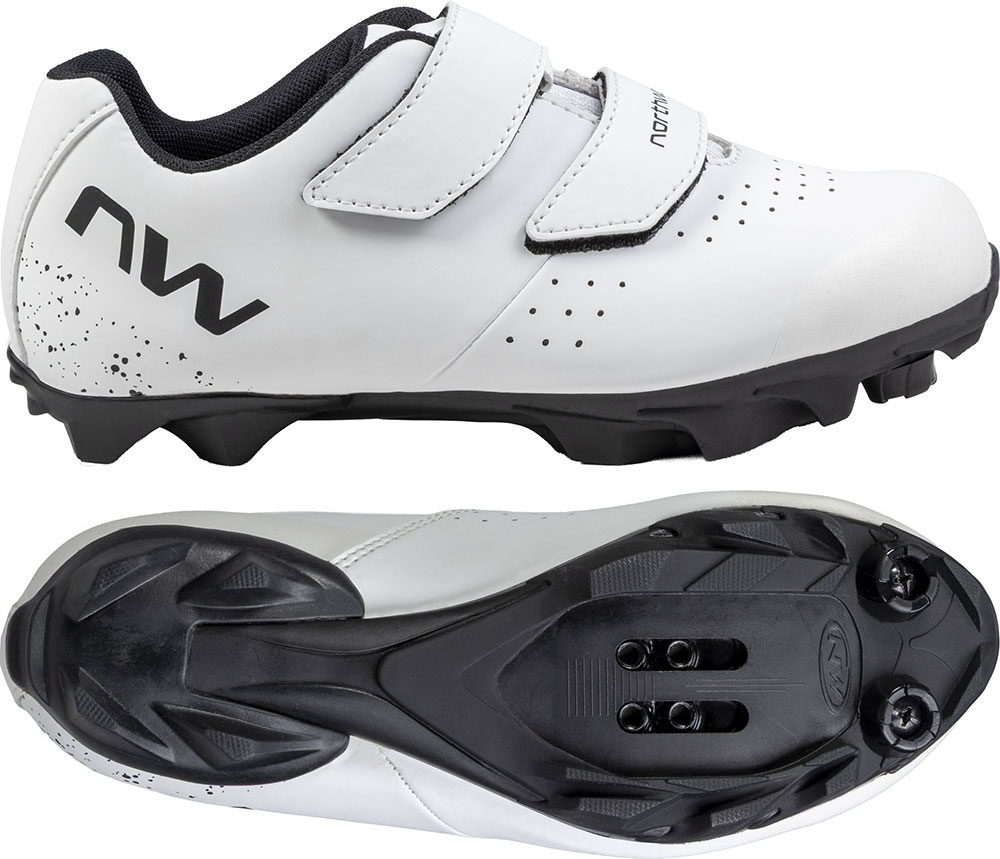 Hammer Junior - Zapatillas de MTB para niños, blanco/negro