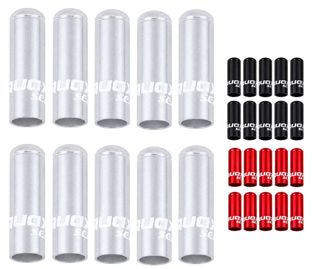 Tapas de aluminio de 4 mm para la funda exterior del freno (10 unidades)