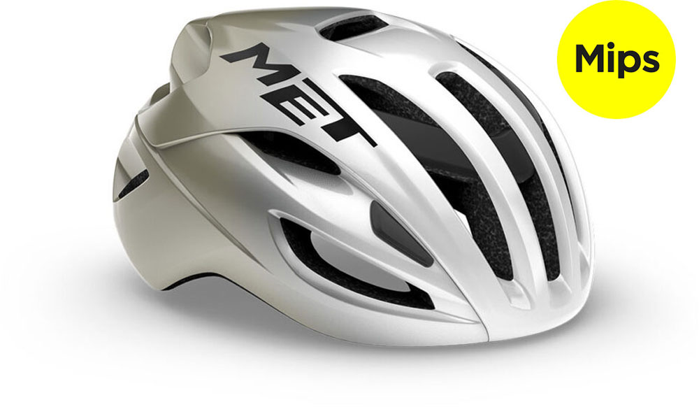 Rivale Mips Silver Gray/Glossy - Rennradhelm
