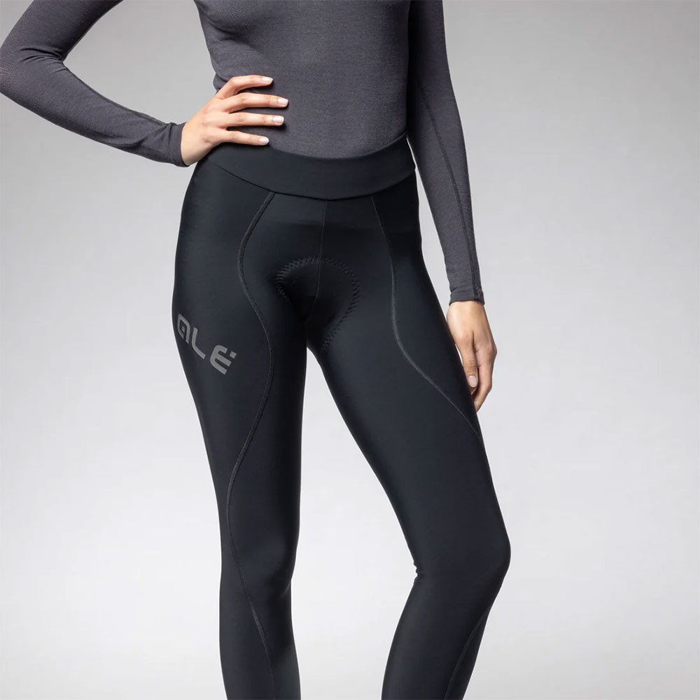 Winter – Women’s Cycling Tights with Pad Nero Black