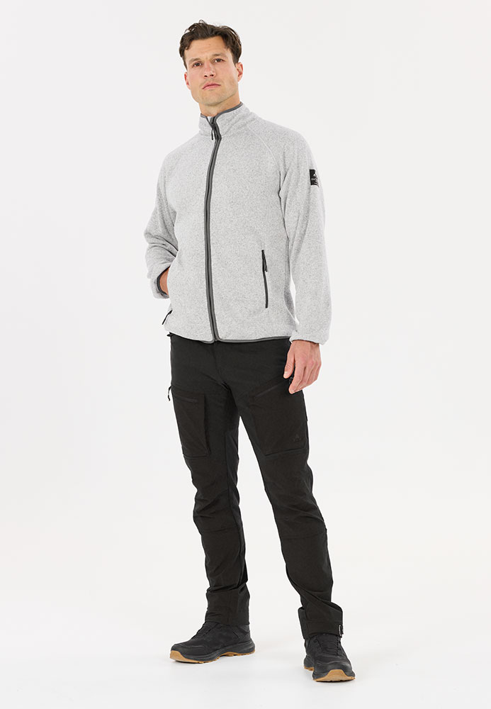 Wolven - Giacca in pile grigio chiaro melange