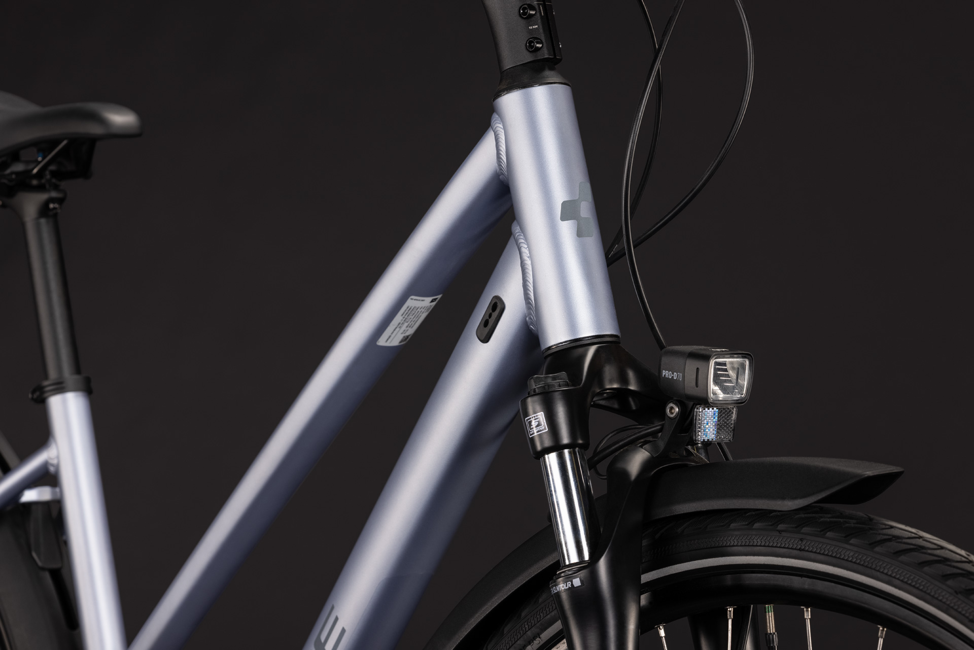 Touring ONE silver-blue and reflective harness