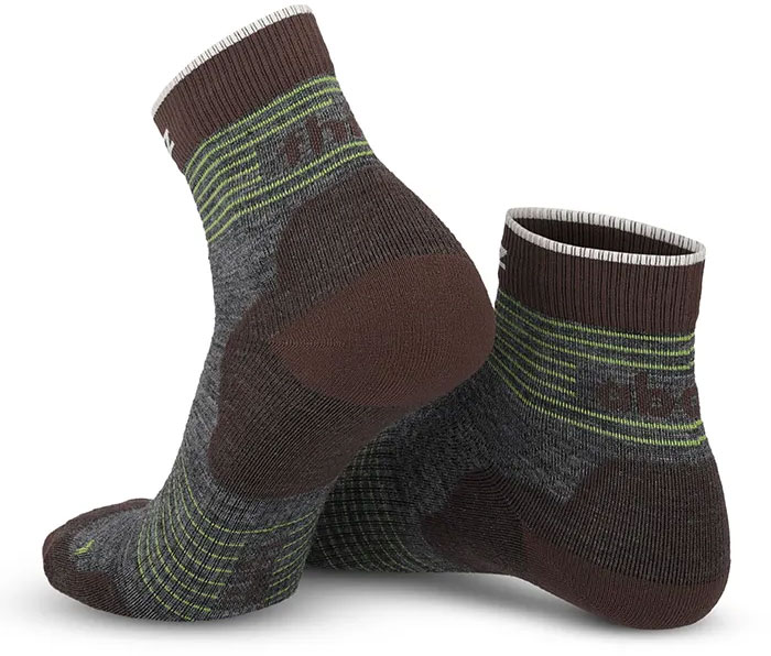 Think About Merino Outdoor 2 - Calcetines de senderismo gris/verde